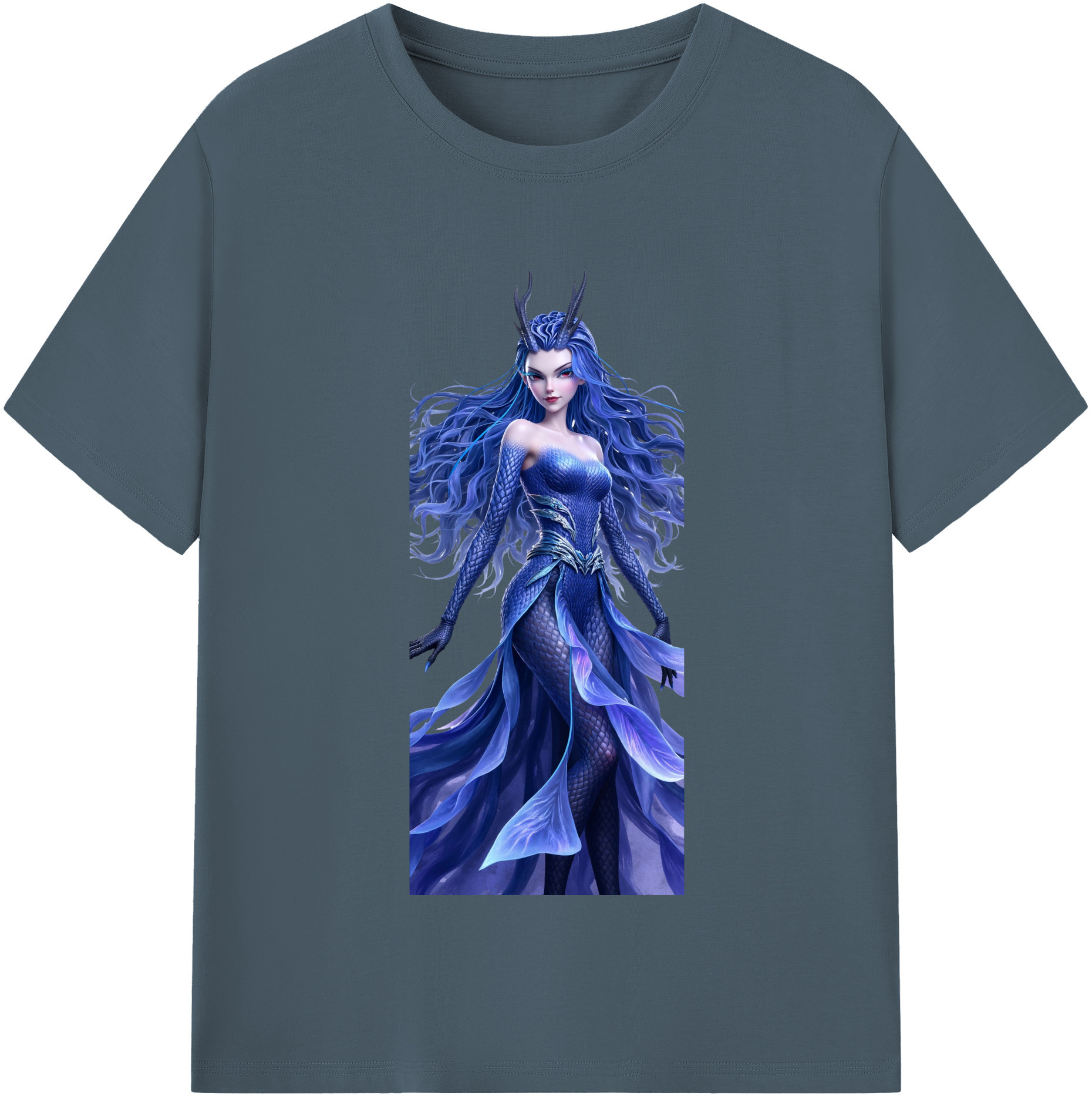 （画像用） Ne Zha 2 ナタ 魔童の大暴れ 綿100％半袖Tシャツ（フロントプリント）